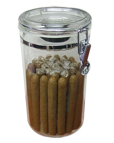 Acrylic Cigar Jar...20-25 Ct