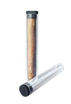 Glass cigar tube anus