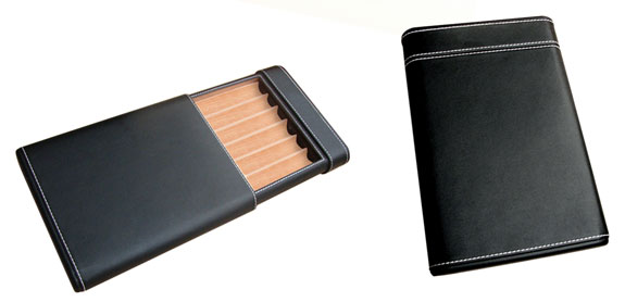 Leather Cigar Case...6 Ct.