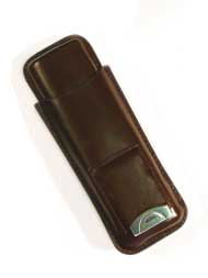 Leather Carrying Case 'Brown' w/Cutter...2 Ct.