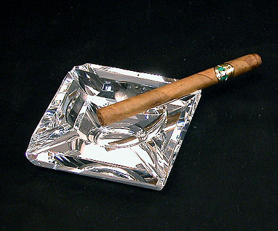 Square Crystal Ashtray