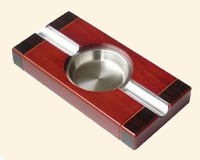 Ashtray-2 Place-High Gloss Cherry