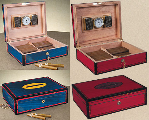 75 Count Humidor w/Inlay